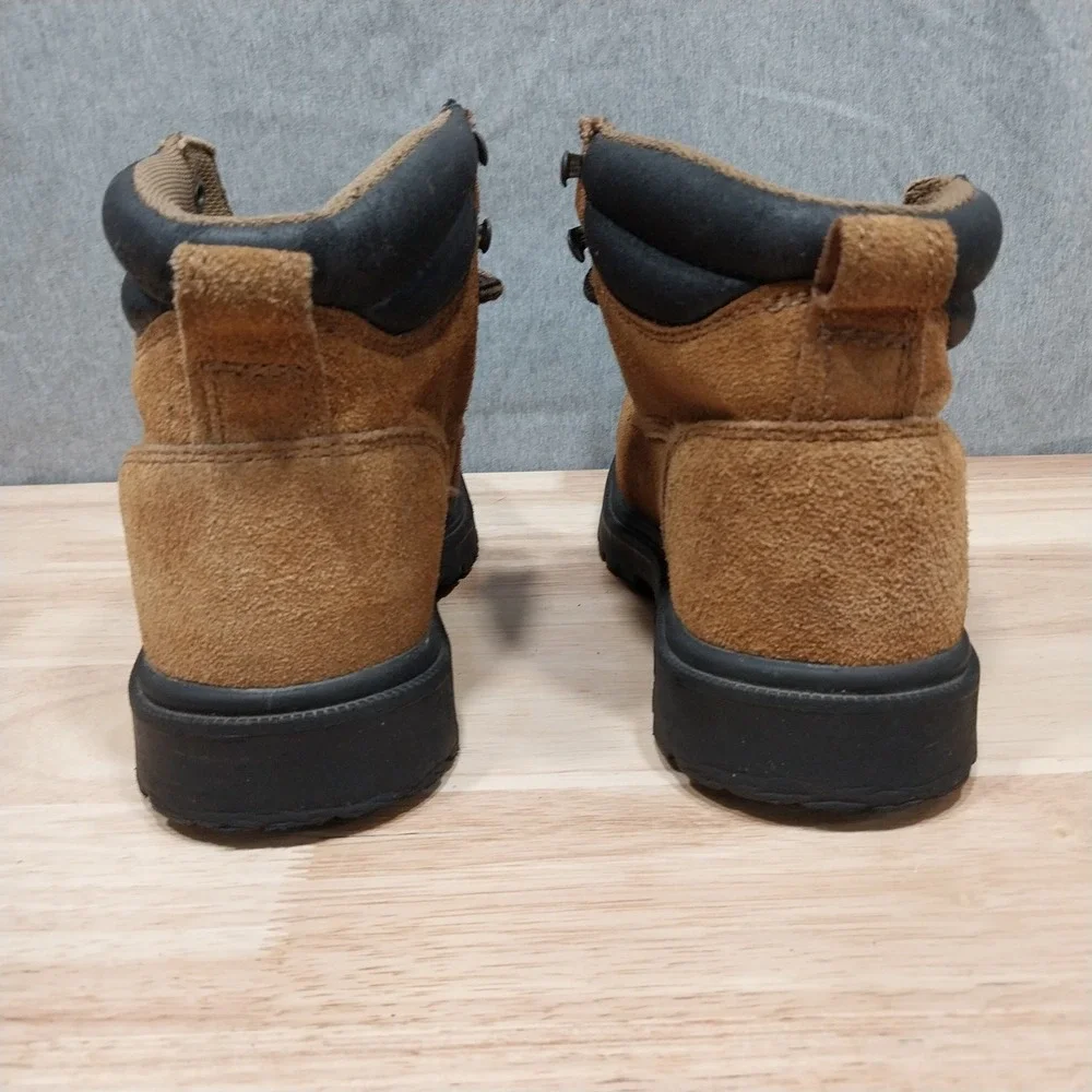 Brahma Work Boots Mens Suede Leather Oil Slip Resistant 6 Brown